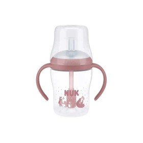 Nuk Perfect Match Bear Εκπαιδευτικό Μπιμπερό με Καλαμάκι Σιλικόνης 8m+ 150ml